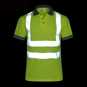 Personalizado de talla grande de los hombres transpirable fluorescente para Polo camiseta cómodo reflectante Casual uniformes de trabajo para trabajos de construcción - Product Image 5