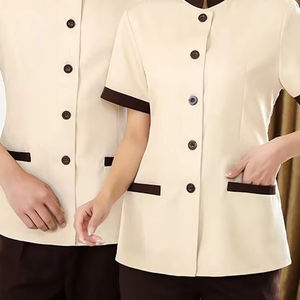 Uniforme de restaurant de chef de cuisine de couleur unie à la mode uniforme de bar de restaurant de vente chaude à vendre - Product Image 6