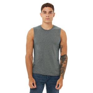 BELLA + CANVAS unisexe sans manches en jersey de coton col rond élégant débardeur commande à prix réduit en gros vêtements de sport respirant débardeur - Product Image 1