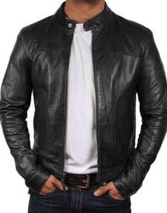 Genuine Leather <b>Jacket</b> for Men and Women with Faux <b>Fur</b> <b>Hooded</b> Breathable & Windproof Cotton Lined Winter Classy Vintage - Product Image 5