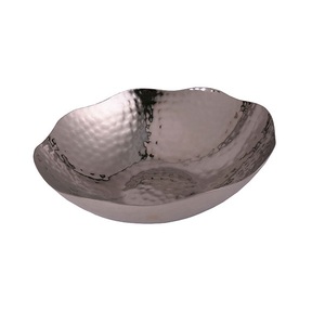Hammered Design Shiny Finishing Salad Mixing <b>Bowl</b> For Fruit <b>Bowl</b> Tableware Decoration Sustainable <b>Serving</b> <b>Bowl</b> With Handle - Product Image 4