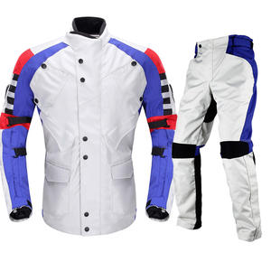Costumes de course de moto en cuir de vachette incassable résistant à l'éclatement de protection pour l'été hiver moto équitation 1 2 pièces Options - Product Image 2