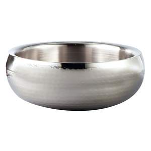 Hammered Decorative Champagne bowl <b>Stainless</b> <b>Steel</b> Champagne Ice Bowls Round Shape <b>Wine</b> <b>Cooler</b> for Beer Soft Drink Party - Product Image 5
