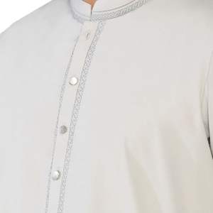 OEM ODM Shalwar Kameez pour hommes, costume traditionnel pakistanais, tissu en coton de haute qualité, kurta pyjama de créateur pour hommes - Product Image 4