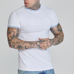 Camisetas de Manga Corta para Hombre al por Mayor, Camisetas Deportivas para Correr, Camisetas Personalizadas para Gimnasio y Fitness, Camisetas Ringer, Camisetas Tri-Blend - Product Image 2