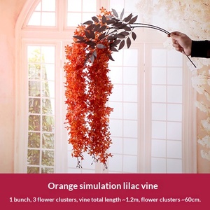 Venta al por Mayor Transfronteriza de Guirnalda de Lirios Artificiales Ecológicos de 120 cm para Decoración de Interiores en Bodas, Hoteles, Navidad y Año Nuevo - Product Image 4