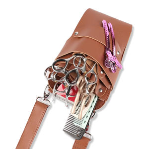 กรรไกรตัดผมกระเป๋าสําหรับกระเป๋าตัดผมร้านทําผมหนังตัดผมกรรไกรกระเป๋า 1 PC กรรไกรหนังกรณี Salon กระเป๋า - Product Image 6