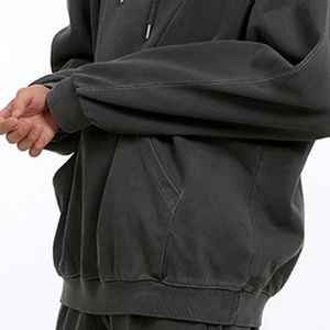 Vêtement décontracté à prix avantageux avec capuche réglable pour l'hiver, prix d'usine pour les acheteurs en gros, design avec poches kangourou et capuche 2026 - Product Image 6