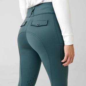 กางเกงรัดรูปสำหรับขี่ม้าของผู้หญิงอินเทรนด์กางเกงเลกกิ้งสำหรับขี่ม้าแบบจับซิลิโคนน้ำหนักเบาพอดีกับที่กำหนดเองขายส่ง - Product Image 6