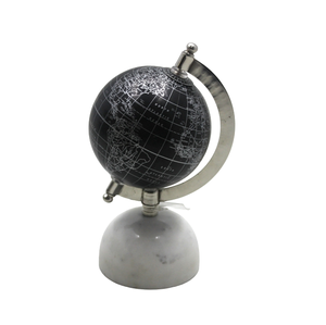 Globe décoratif de table de bureau de marbre en plastique de fer de haute qualité avec la main en gros en vrac - Product Image 4