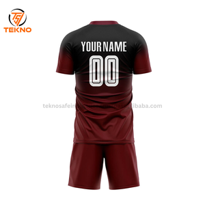 Meilleures ventes 2025-26 Uniforme de football Broderie imprimée personnalisée Nom et numéro de l'équipe Uniforme de football personnalisé OEM ODM entretenu - Product Image 6