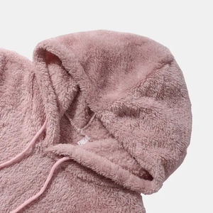 Sweat à capuche en polaire polaire mi-lourd élégant et respirant pour hommes, vêtements décontractés chauds personnalisés, sweat à capuche en sherpa pour hommes d'hiver - Product Image 3