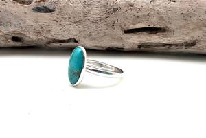 Estilo bohemio 925 plata esterlina turquesa piedra preciosa anillo joyería hecha a mano anillo de plata joyería para mujer regalo de boda para ella - Product Image 3