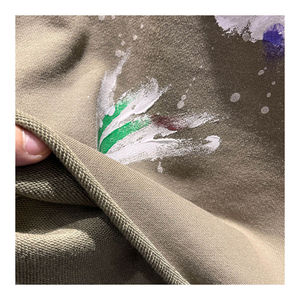 Custom Gym Men Sweat Shorts Fleece Cordón Sun Faded Wash Raw Hem Shorts para hombres - Product Image 3