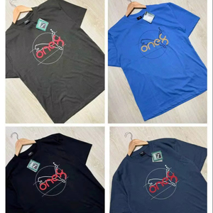 T-Shirt Homme Décontracté 100% Coton Nouveau Séchage Rapide Respirant Col en O Solide Motif Imprimé Fil Court Teint Lavé 180 Grammes - Product Image 5