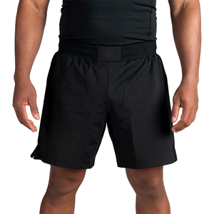 Shorts MMA pour hommes personnalisés de haute qualité, taille élastique, couleur noire, écologiques, séchage rapide, respirants, extensibles, légers, durables - Product Image 5