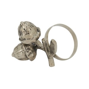 Servilletero de Diseño Único para Restaurante, Anillo para Servilletas, Accesorios de Vajilla de Lujo para Mesa de Hotel, Servilletero Plateado Antiguo - Product Image 4