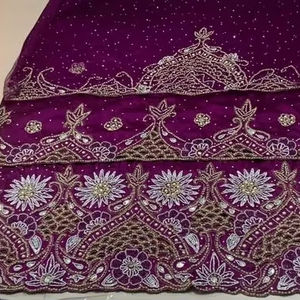 Pañuelo Africano George para Mujer, de Tafetán, Antiarrugas, Ecológico, Transpirable, con Cuentas 3D, Ajuste Holgado, para Todas las Temporadas - Product Image 1