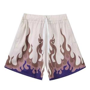 Pantalones Cortos con Estampado de Llamas de Moda para Hombre, Pantalones Cortos de Playa con Estampado 3D de Hip Hop, Ropa de Calle Fresca, Trajes de Baño Harajuku - Product Image 1