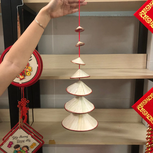Mini sombrero cónico hecho a mano, decoración tradicional vietnamita Non La con 3-7 sombreros por juego, tamaños personalizados disponibles - Product Image 5