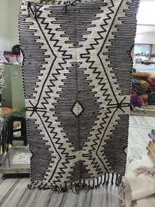 Best Selling Moroccan Shaggy Rug Striped Hand Knotted Persian Design 100% Wool High Pile Antimicrobial Living Room Guest Room - Product Image 2