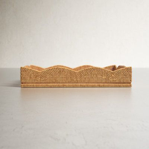 Handmade Rattan Tea and Coffee <b>Tray</b> <b>Large</b> Size with Woven Finished Perfect for Elegant Tableware and Stylish Food Serving - Product Image 2