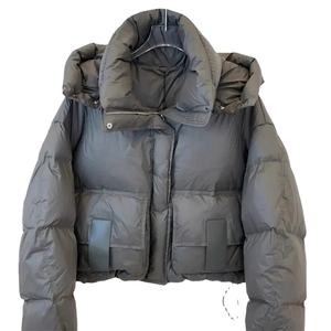 เสื้อแจ็กเก็ตผ้าฝ้ายบุนวมสำหรับผู้หญิง, เสื้อคลุมกันหิมะคอปกมีกระเป๋าโอเวอร์โค้ทอบอุ่นหนามีสไตล์หรูหราสำหรับฤดูหนาว - Product Image 1