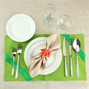 ห่วงรัดผ้าเช็ดปากโลหะรูปใบเมเปิ้ลดีไซน์ผีเสื้อทันสมัยสำหรับงานเลี้ยงและการสังสรรค์ในครอบครัวเพิ่มเสน่ห์ให้กับโต๊ะอาหารในฤดูใบไม้ผลิงานแต่งงาน - Product Image 5