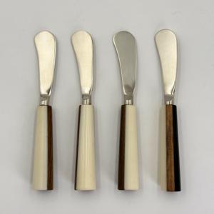 New Arrival Unique Design Resin Blush Color Handle Mirror Polished Flatware <b>Set</b> Table Having Four Piece Lowest Price in india - Product Image 2