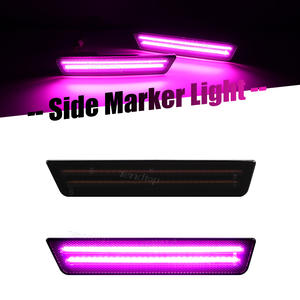 Feux latéraux LED dynamiques roses pour Dodge Challenger 2008-2014 Charger 2011-2014 Clignotants - Product Image 3