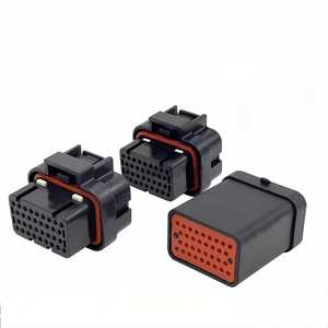 Ruggedized TE AMP 2 a 12 Pinos IP67 Classificado 3-1437290-7 PBT Habitação ECU Plug impermeável para Harsh Automotive Systems Wire Harness - Product Image 1