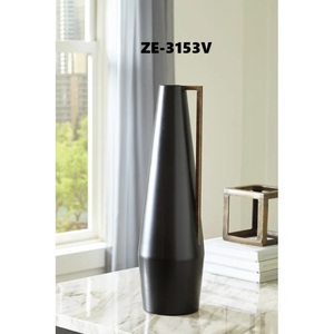 Jarrón de Flores de Metal Hecho a Mano Artístico de Lujo, Jarrón de Metal Moderno de Primera Calidad, Centro de Mesa Decorativo, Jarrón de Flores, Zahid Exports - Product Image 2