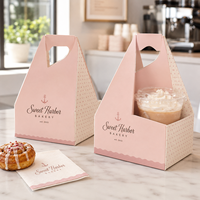 Boîtes cadeaux personnalisées pour biscuits avec fenêtre, emballages de boulangerie haut de gamme pour biscuits, desserts et friandises de fêtes