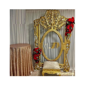 กรอบรูปฉากหลังเวทีแต่งงานจากนักออกแบบใหม่กรอบติดตั้งสำหรับเวทีแต่งงานกรอบติดตั้งสีทองกรอบเวทีแต่งงาน - Product Image 1