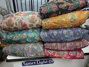 Tela de seda importada con cuentas de diseño para ropa de mujer, ligera, cómoda e ideal para uso casual, étnico y formal. - Product Image 4