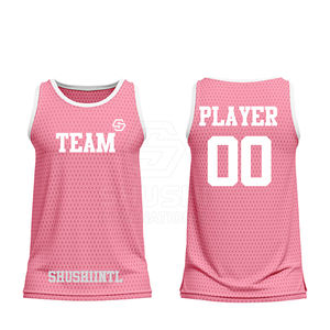 Créez votre propre logo, maillot de basket respirant sans manches, couleur personnalisée, haute qualité, 100% polyester, prix de gros et vente chaude - Product Image 3