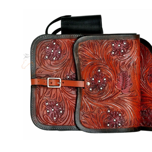 Sacs de selle en cuir durable pour chevaux avec marque personnalisée disponible en gros commandes en gros de matériel d'équitation à vendre - Product Image 3