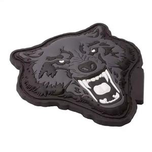 Patchs personnalisés en PVC pour presse à chaud avec support à crochet pour sacs, uniformes, vestes et équipements tactiques Logo en caoutchouc souple en PVC - Product Image 2