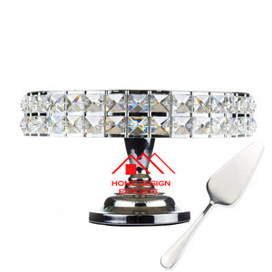 Meilleure vente Support à gâteau de luxe sur dessus en marbre plaqué or Décoration de fête de mariage Matériau métallique - Product Image 4