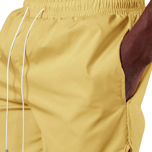 <b>Mens</b> Woven Quick Dry Swim Shorts Lightweight Beach Swim <b>Trunks</b> Elastic Waist Drawstring Summer Swimwear Side Pockets Regular Fit - Product Image 6