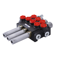 Vanne de commande directionnelle P40, vanne de commande hydraulique à joystick avec joystick et câble de commande à distance