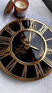 Reloj de pared de resina SMART ASSISTANT, resina epoxi, sala de estar, muebles de calidad, decoración del hogar, reloj de pared personalizado, el mejor - Product Image 3