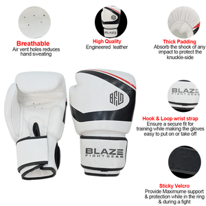 Guantes Profesionales Ligeros de MMA para Muay Thai, Kickboxing y Entrenamiento con Saco de Boxeo, Cuero Genuino, Absorben la Humedad - Product Image 6