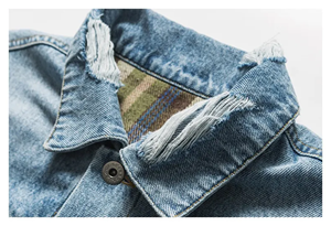 Dernières tendances : Blousons en jean épais doublés polaire, coupe courte, boutonnage frontal, style streetwear pour homme – Collection Hiver - Product Image 4