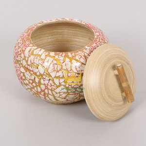 Coffret et bocaux en bambou filé ramadan faits à la main pour hommes et femmes meilleur choix pot écologique prix bon marché - Product Image 3