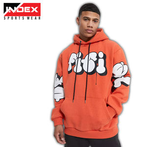 Sudadera con capucha unisex, muestra personalizada, estampado de hojaldre, Sudadera con capucha forrada de lana de gran tamaño para hombre, sudaderas con logotipos personalizados - Product Image 1