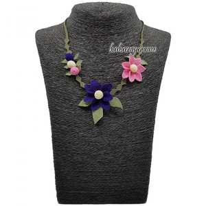 Oyası Ülkü Collares de moda con İğne Topi Mor-Pembe Kolye Accesorio elegante y elegante - Product Image 1