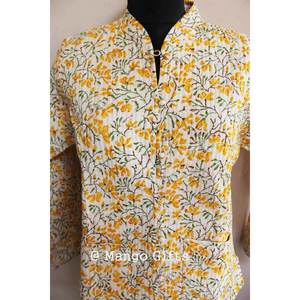 Chaqueta Acolchada Reversible Ligera para Mujer, de Algodón, con Estampado Floral, Ropa de Moda - Product Image 4