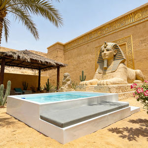 Mini piscina familiar, piscina para la familia, piscina con cascada, piscina con sofá, piscina elevada, piscina con forma de sofá - Product Image 3