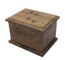 Urnas de cremación de madera hechas a mano de estilo americano de alta calidad para cenizas de gatos y perros, urnas funerarias al por mayor para mascotas - Product Image 5